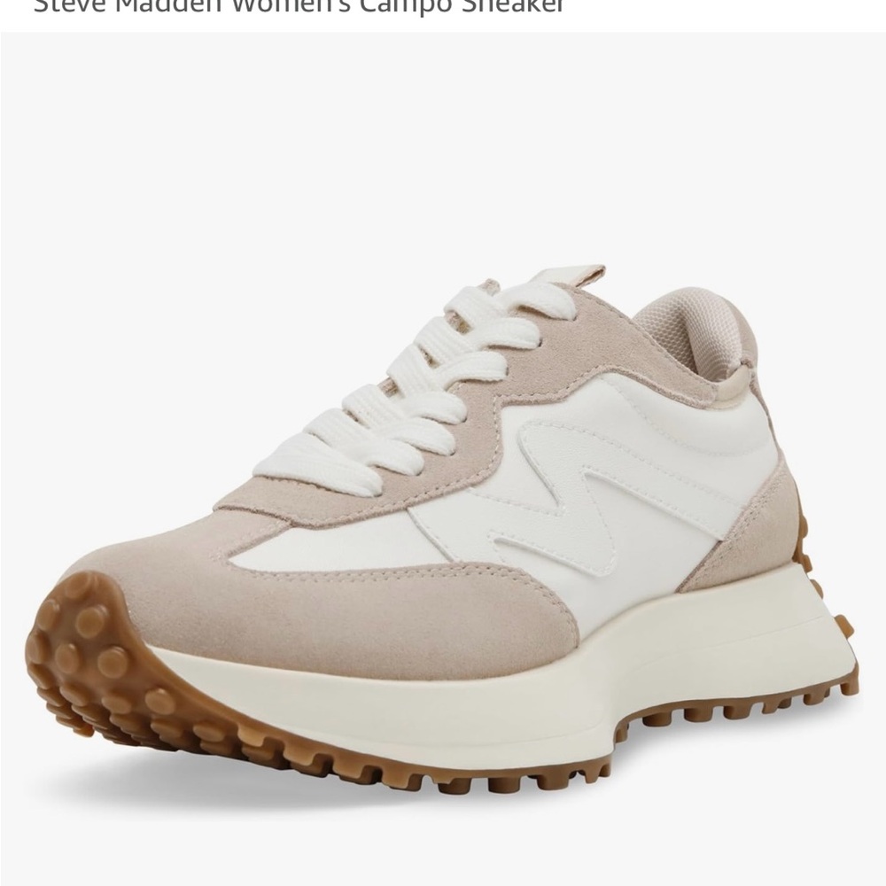 Steve Madden CAMPO Women's Beige and White Sneakers- Size 10. Gummy bottoms. - Picture 8 of 14